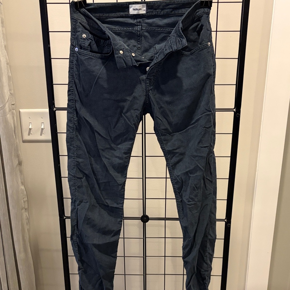 Men's Corduroy Pants in Dark Gray